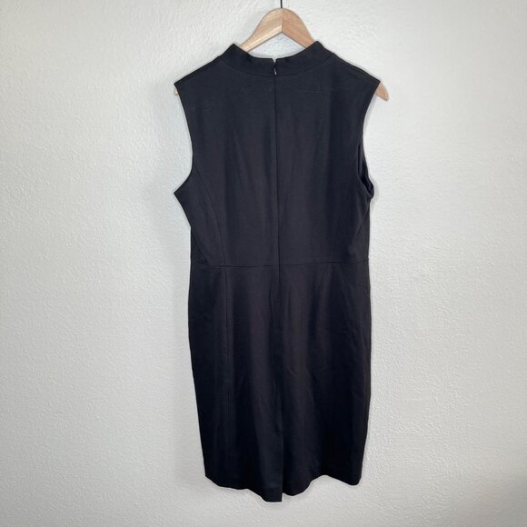 Kasper Womens V-Neck Sleeveless Sheath Dress Size 12 Business Professional - Picture 7 of 12